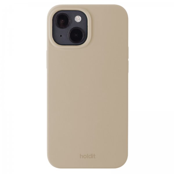 holdit iPhone 13/iPhone 14 Silikonisuojakuori Latte Beige