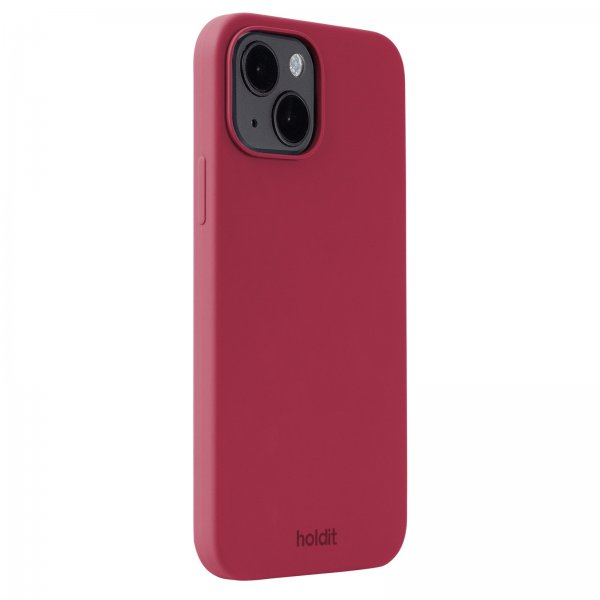 holdit iPhone 13/iPhone 14 Silikonisuojakuori Red Velvet