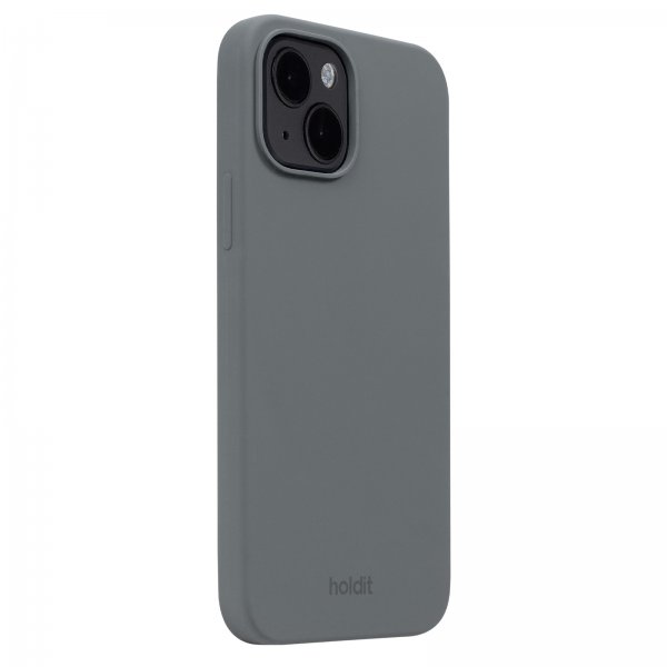 holdit iPhone 13/iPhone 14 Silikonikotelo Space Gray