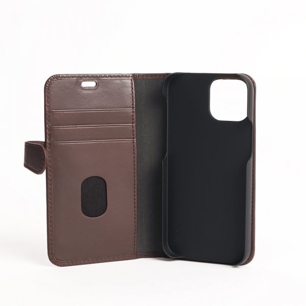 Buffalo iPhone 13 Mini -suojakuori, irrotettava kuori, ruskea
