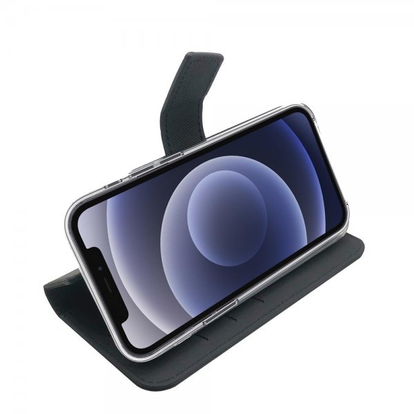 Celly iPhone 13 Mini Suojakotelo Wally Lompakkokotelo Musta