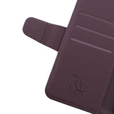 Rvelon iPhone 13 Mini Kotelo, käännettävä korttipaikka, lila