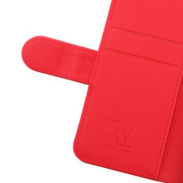 Rvelon iPhone 13 Mini -suojakuori magneettisesti irrotettavalla kuorella, punainen