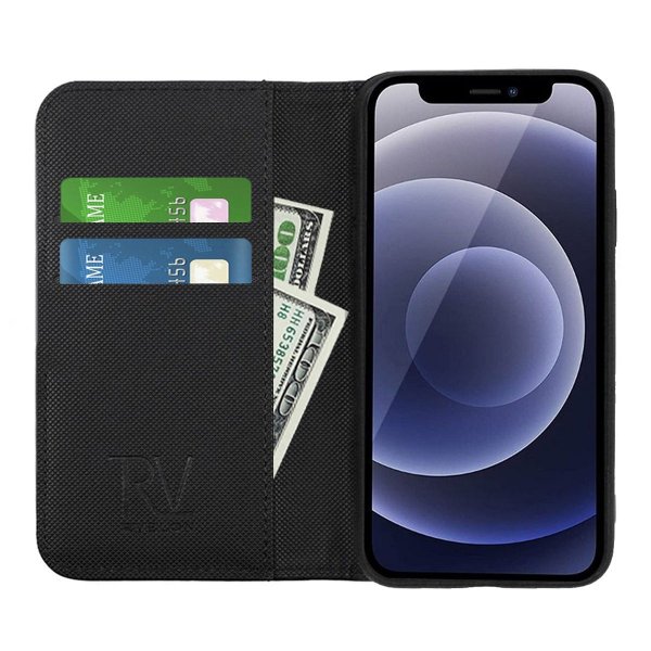 Rvelon iPhone 13 Mini -suojakuori magneettisesti irrotettavalla kuorella, musta