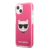 Karl Lagerfeld iPhone 13 Mini Suojakuori Choupette Fuchsia