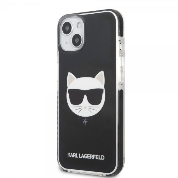 Karl Lagerfeld iPhone 13 Mini -suojakuori Choupette, musta