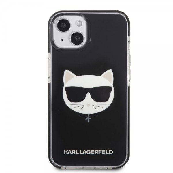 Karl Lagerfeld iPhone 13 Mini -suojakuori Choupette, musta