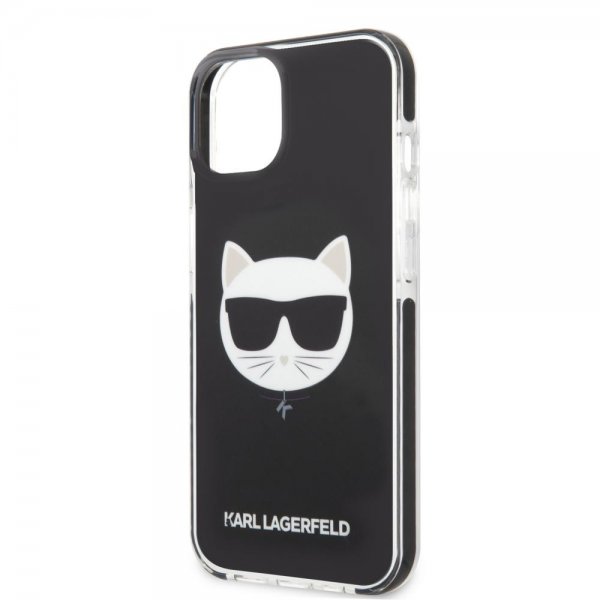 Karl Lagerfeld iPhone 13 Mini -suojakuori Choupette, musta