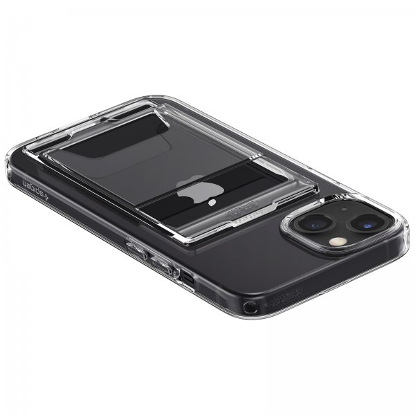 Spigen iPhone 13 Mini -suojakuori Crystal Slot Dual Crystal Clear