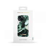 Ideal of Sweden iPhone 13 Mini Suojakuori Fashion Case Golden Olive Marble