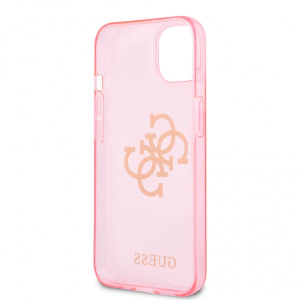 Guess iPhone 13 Mini Suojakuori Täysglitter Ruusukulta