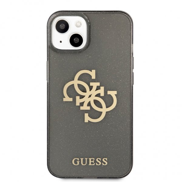 Guess iPhone 13 Mini Suojakuori Full Glitter Musta