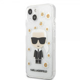 Karl Lagerfeld iPhone 13 Mini Suojakuori Iconic Flower Transparent