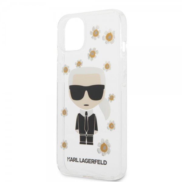 Karl Lagerfeld iPhone 13 Mini Suojakuori Iconic Flower Transparent