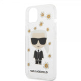 Karl Lagerfeld iPhone 13 Mini Suojakuori Iconic Flower Transparent
