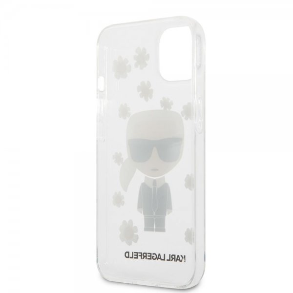 Karl Lagerfeld iPhone 13 Mini Suojakuori Iconic Flower Transparent