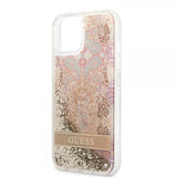 Guess iPhone 13 Mini Kuori Liquid Glitter Paisley Pattern Kulta