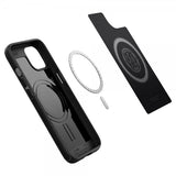 Spigen iPhone 13 Mini -kuori, Mag Armor, mattamusta