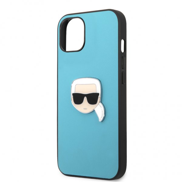 Karl Lagerfeld iPhone 13 Mini Suojakuori Metal Logo Sininen