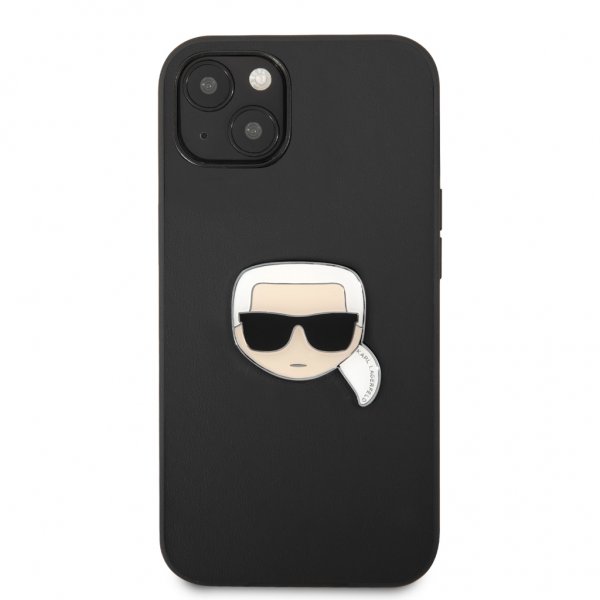 Karl Lagerfeld iPhone 13 Mini -kuori Metal Logo Musta