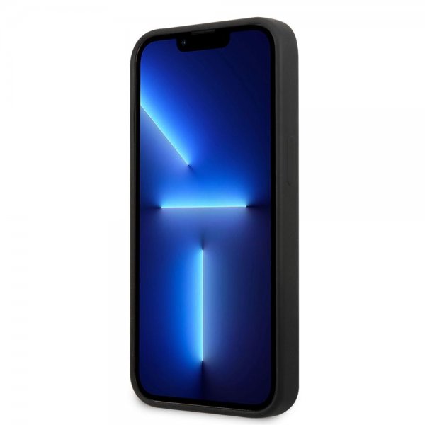 Guess iPhone 13 Mini Suojakuori Metal Triangle Musta