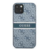 Guess iPhone 13 Mini Kuori Printed Stripe Sininen