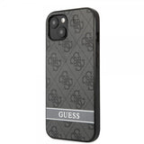 Guess iPhone 13 Mini Suojakuori Printed Stripe Bottom harmaa