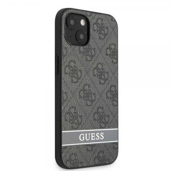 Guess iPhone 13 Mini Suojakuori Printed Stripe Bottom harmaa