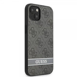 Guess iPhone 13 Mini Suojakuori Printed Stripe Bottom harmaa
