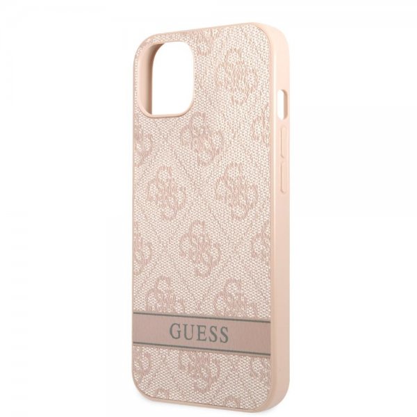 Guess iPhone 13 Mini Skal Printed Stripe Bottom Ruusu