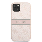 Guess iPhone 13 Mini Suojakuori Printed Stripe Pinkki