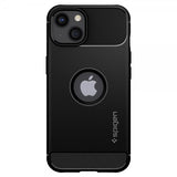 Spigen iPhone 13 Mini -suojakuori Rugged Armor Matte Black