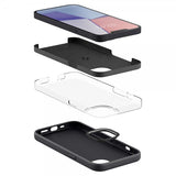 Spigen iPhone 13 Mini -silikonikuori, musta