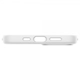 Spigen iPhone 13 Mini -silikonikuori, valkoinen