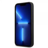 Guess iPhone 13 Mini Suojakuori Silicone Metal Logo 4G Musta