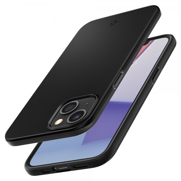 Spigen iPhone 13 Mini Thin Fit -kuori, musta