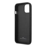 BMW iPhone 13 Mini Kuori Triangle Pattern Musta