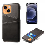 iPhone 13 Mini Kuori kahdella korttipaikalla Musta