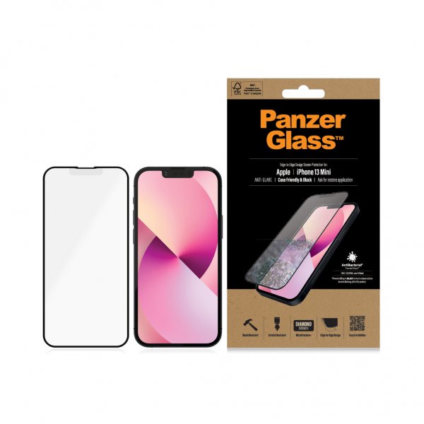 PanzerGlass iPhone 13 Mini -näytönsuoja Edge-to-Edge Anti-Glare