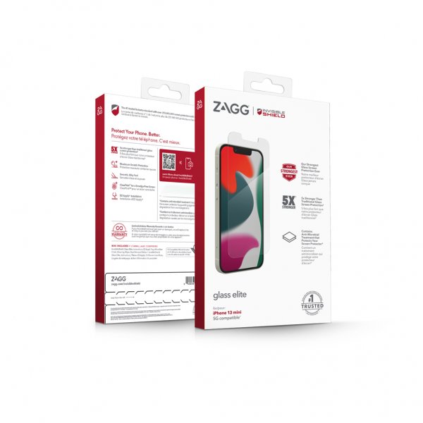 ZAGG InvisibleShield iPhone 13 Mini Glass Elite -näytönsuoja