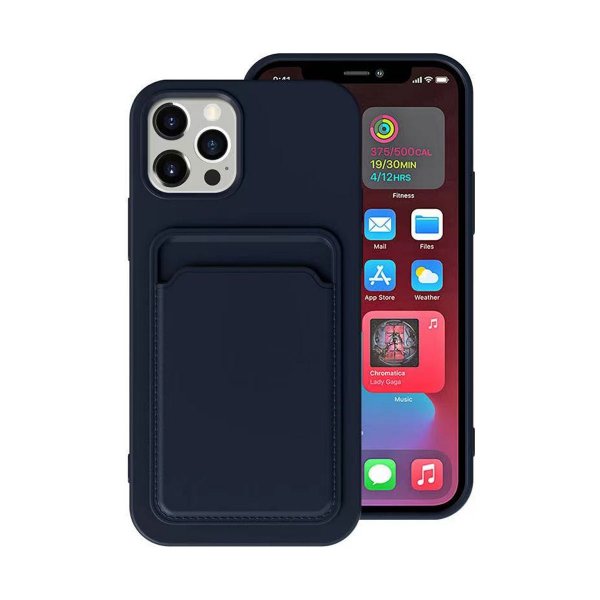 iPhone 13 Kuori Korttipidike Sininen