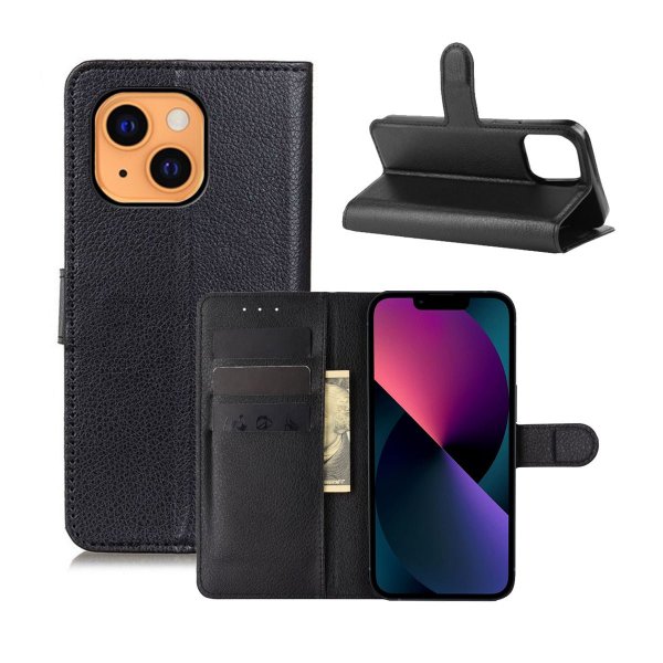 iPhone 13 Kotelo Jalustalla Musta