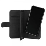 Gear iPhone 13 Pro -suojakuori, 7 korttipaikkaa, irrotettava kuori, musta