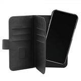 Gear iPhone 13 Pro -suojakuori, 7 korttipaikkaa, irrotettava kuori, musta