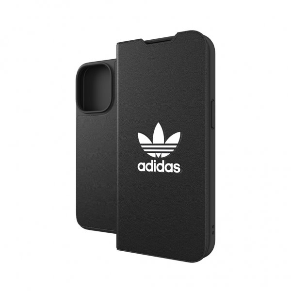Adidas iPhone 13 Pro -suojakuori, kirjatyyppinen, musta