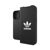 Adidas iPhone 13 Pro -suojakuori, kirjatyyppinen, musta