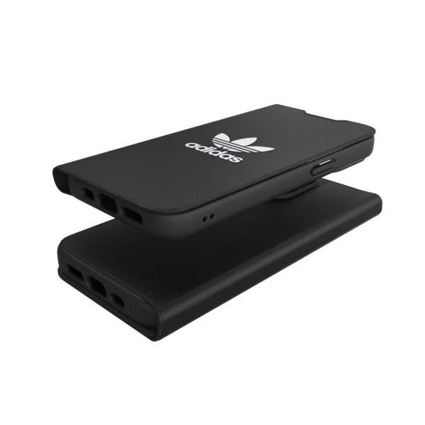 Adidas iPhone 13 Pro -suojakuori, kirjatyyppinen, musta