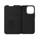 Adidas iPhone 13 Pro -suojakuori, kirjatyyppinen, musta