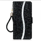 iPhone 13 Pro Kotelo Glitterraita Musta