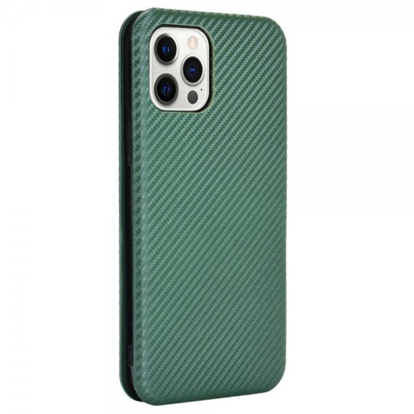 iPhone 13 Pro -hiilikuitutekstuurikotelo, vihreä